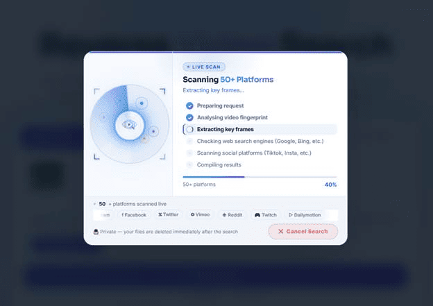 reverse video search result loader